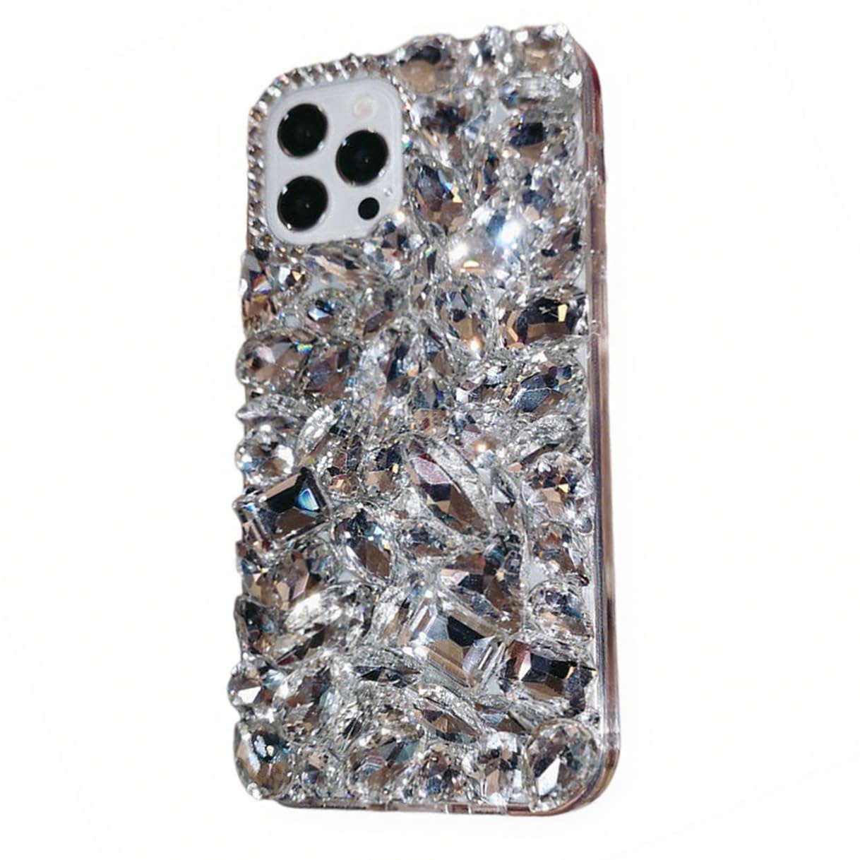 Amazon.co.jp: シルバー ラインストーン iphone16promax 用